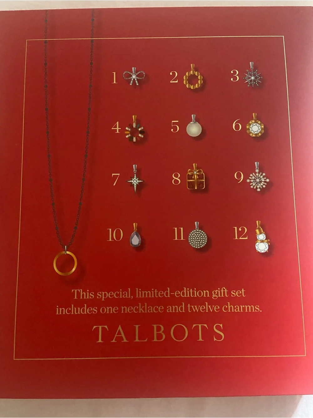 Talbots '12 Days of Sparkle' Necklace & Charms Gift Set
